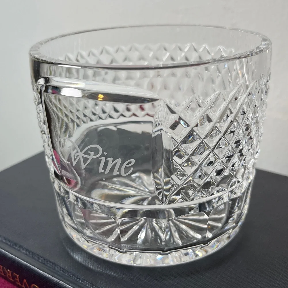 Tipperary Crystal Discontinued Cut Crystal‎ Irish Wine Bottle Holder Ireland